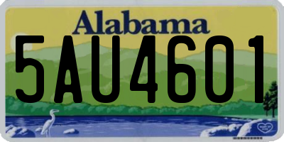 AL license plate 5AU4601