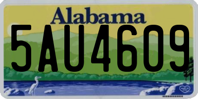 AL license plate 5AU4609