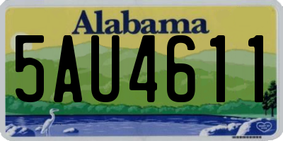 AL license plate 5AU4611
