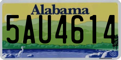 AL license plate 5AU4614