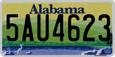 AL license plate 5AU4623
