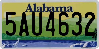 AL license plate 5AU4632