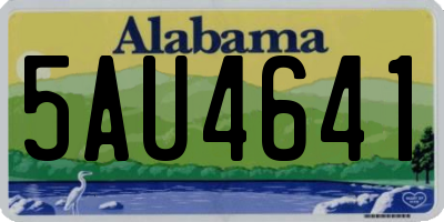 AL license plate 5AU4641