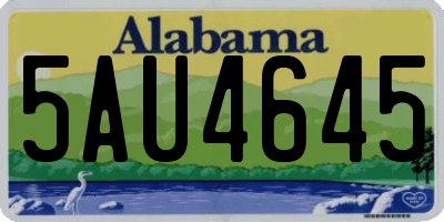 AL license plate 5AU4645