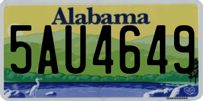 AL license plate 5AU4649
