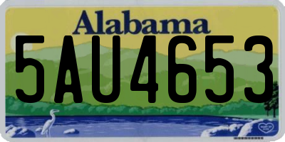 AL license plate 5AU4653