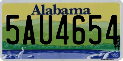 AL license plate 5AU4654