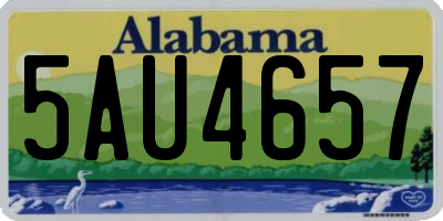 AL license plate 5AU4657