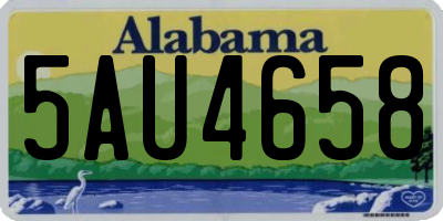 AL license plate 5AU4658