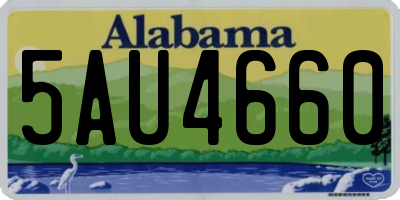 AL license plate 5AU4660