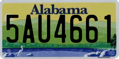 AL license plate 5AU4661