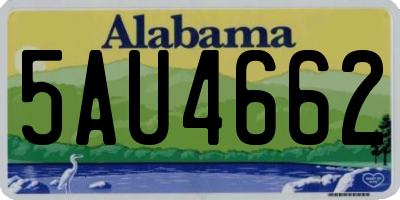 AL license plate 5AU4662