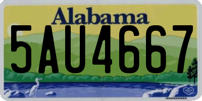 AL license plate 5AU4667