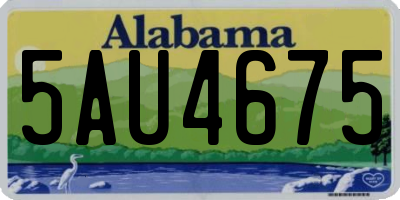 AL license plate 5AU4675