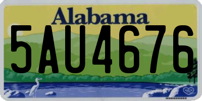 AL license plate 5AU4676