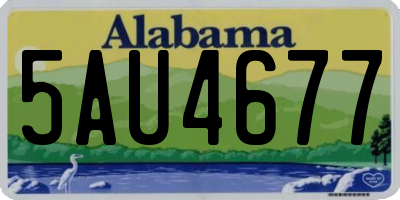 AL license plate 5AU4677