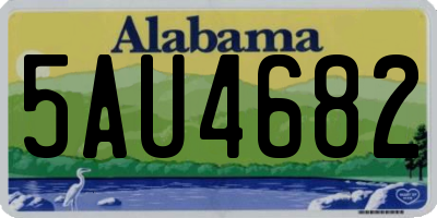 AL license plate 5AU4682