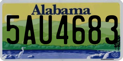 AL license plate 5AU4683