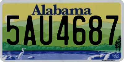 AL license plate 5AU4687