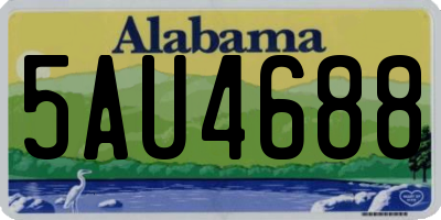 AL license plate 5AU4688