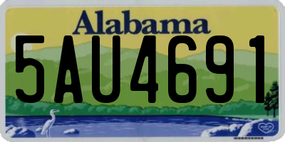 AL license plate 5AU4691