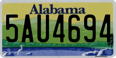 AL license plate 5AU4694