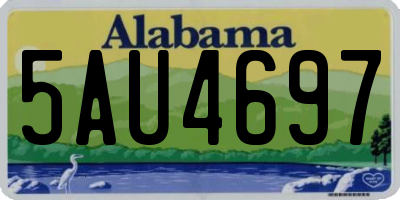 AL license plate 5AU4697