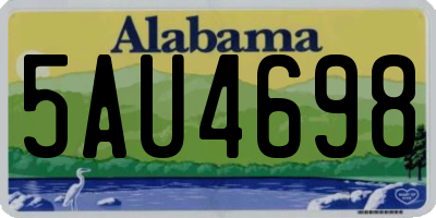 AL license plate 5AU4698