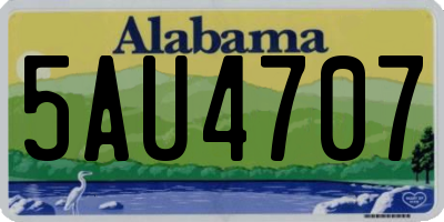 AL license plate 5AU4707