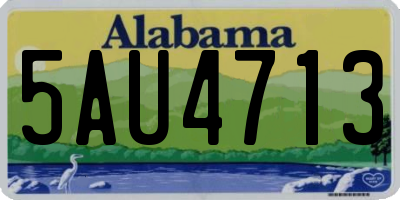 AL license plate 5AU4713