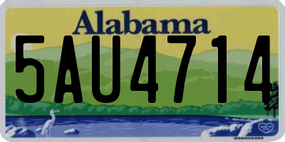 AL license plate 5AU4714