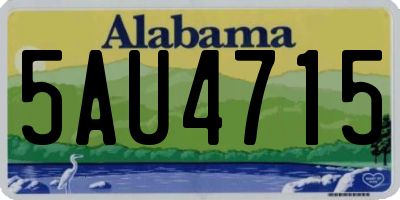 AL license plate 5AU4715