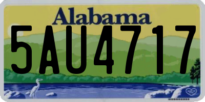 AL license plate 5AU4717