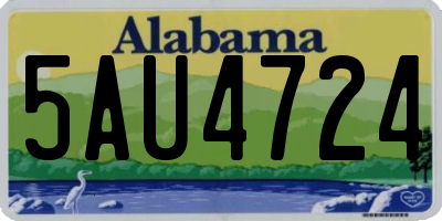AL license plate 5AU4724