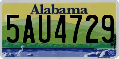 AL license plate 5AU4729