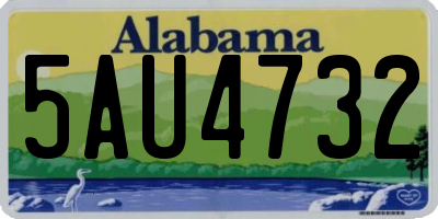 AL license plate 5AU4732