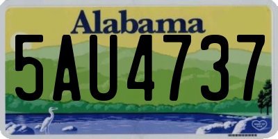 AL license plate 5AU4737