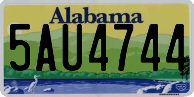 AL license plate 5AU4744