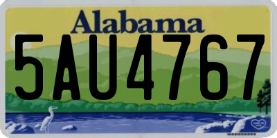 AL license plate 5AU4767