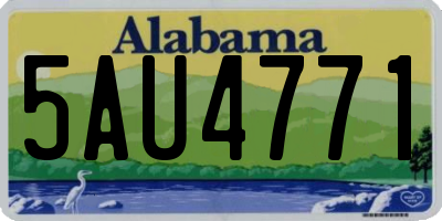 AL license plate 5AU4771