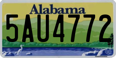 AL license plate 5AU4772