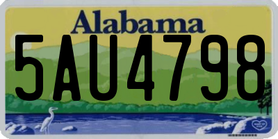 AL license plate 5AU4798