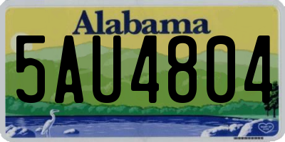 AL license plate 5AU4804