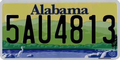 AL license plate 5AU4813