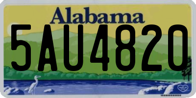 AL license plate 5AU4820