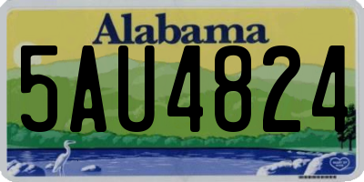 AL license plate 5AU4824
