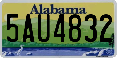 AL license plate 5AU4832