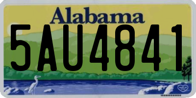 AL license plate 5AU4841