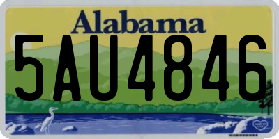AL license plate 5AU4846