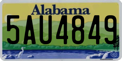 AL license plate 5AU4849